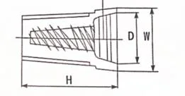 P74 Screw-on Connector Electrical Wire Connector Nylon PA66 Twist on Wire Connectors