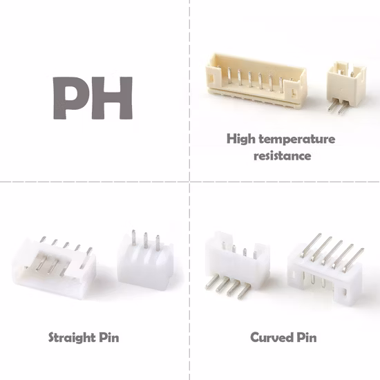 1,0 1,25 1,5 2,0 2,54 3,5 3,96 4,2 5,08 mm Zh pH Xh Vh 5557 5559 5566 5569 Jst Molex Alloggiamento PCB Wafer Connettore filo-scheda